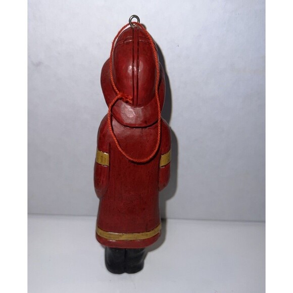 Kurt Adler Fireman in Uniform Helmet #1 & Axe 6" tall Christmas Ornament - Picture 3 of 6